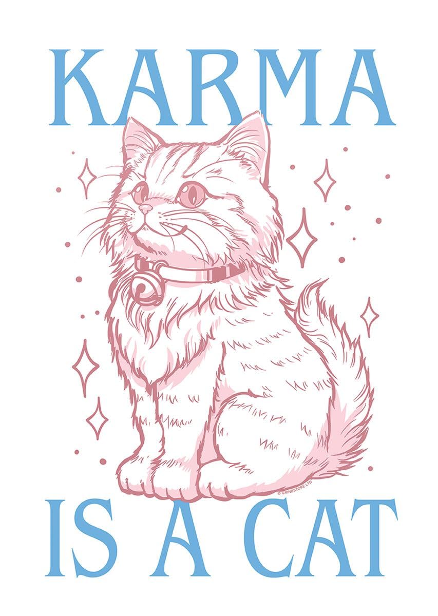 Grindstore Karma Is A Cat Mini Poster
