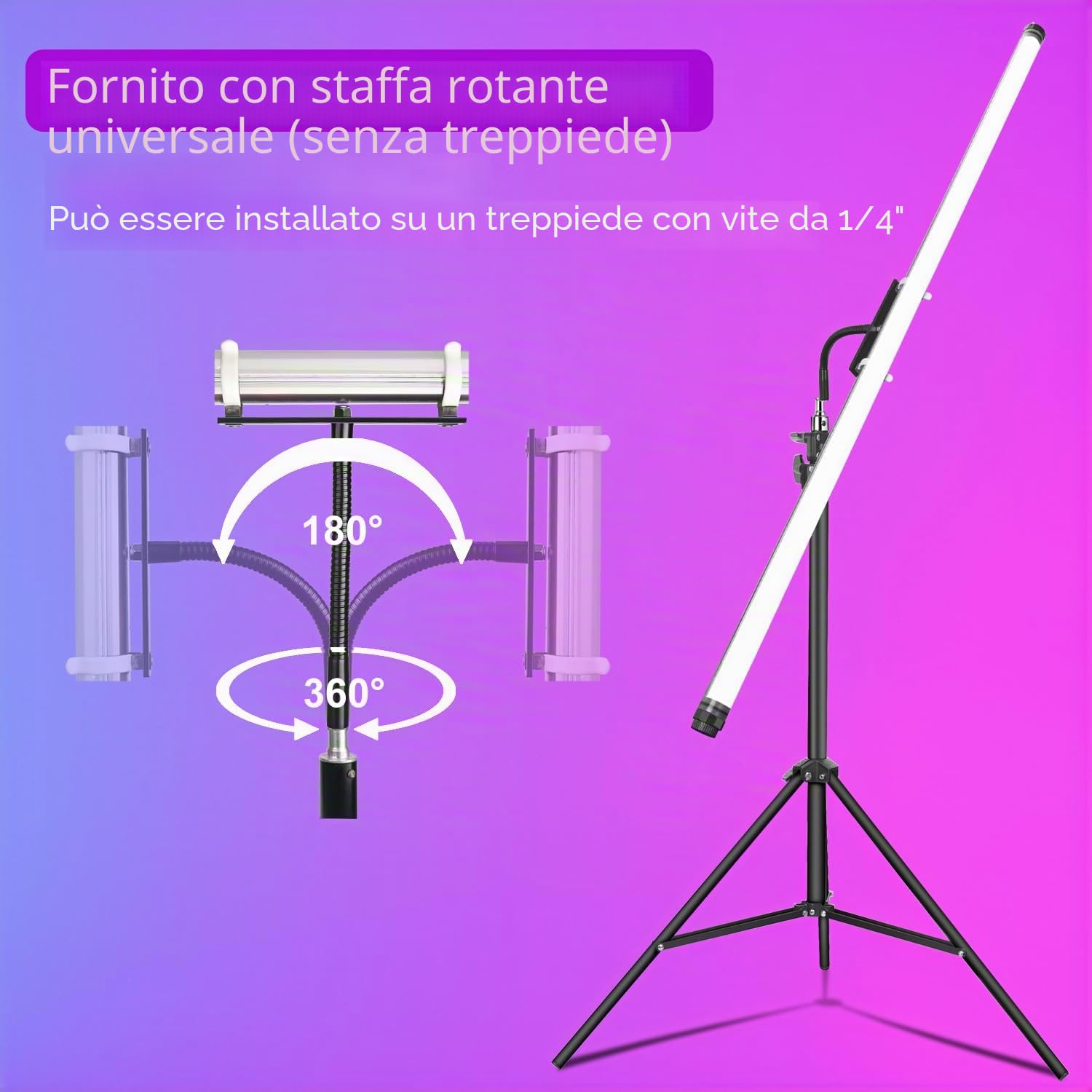 LUXCEO P120 RGBW Luce per fotografia portatile,controllo APP 1350LM 3000k-5750k Luce video a LED,12 Modalità di illuminazione,IP68 Impermeabile,Batteria Integrata 10400mAh Fotografia film video Studio