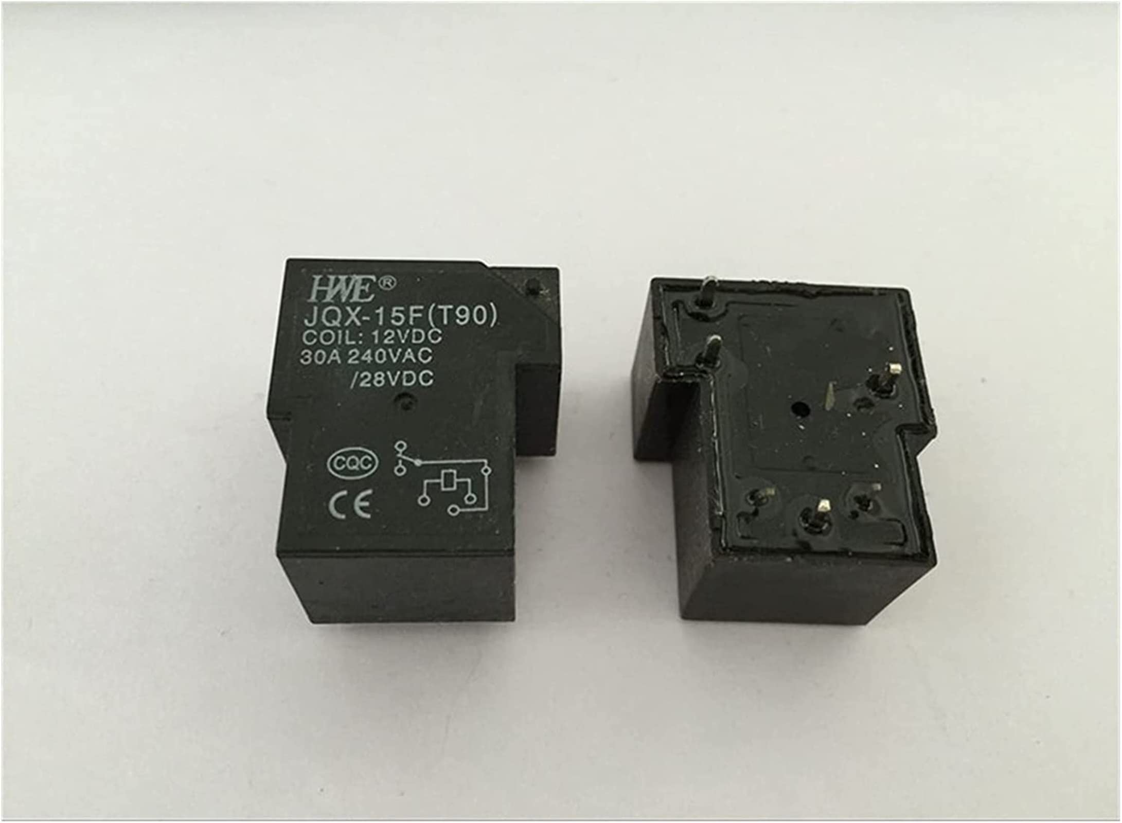 AQHYEBNSR Relay 5PCS JQX-15F DC12V Small electromagnetic 30A PCB Power Mini