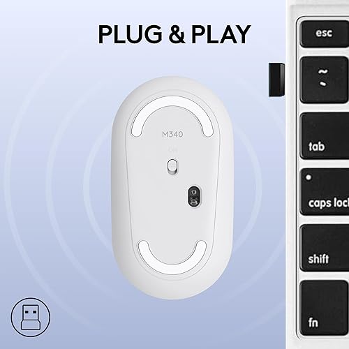 Miniatura 6 de Logitech Ratón inalámbrico M340 con impresiones de edición limitada, receptor USB y clics silenciosos, mouse inalámbrico portátil para computadora