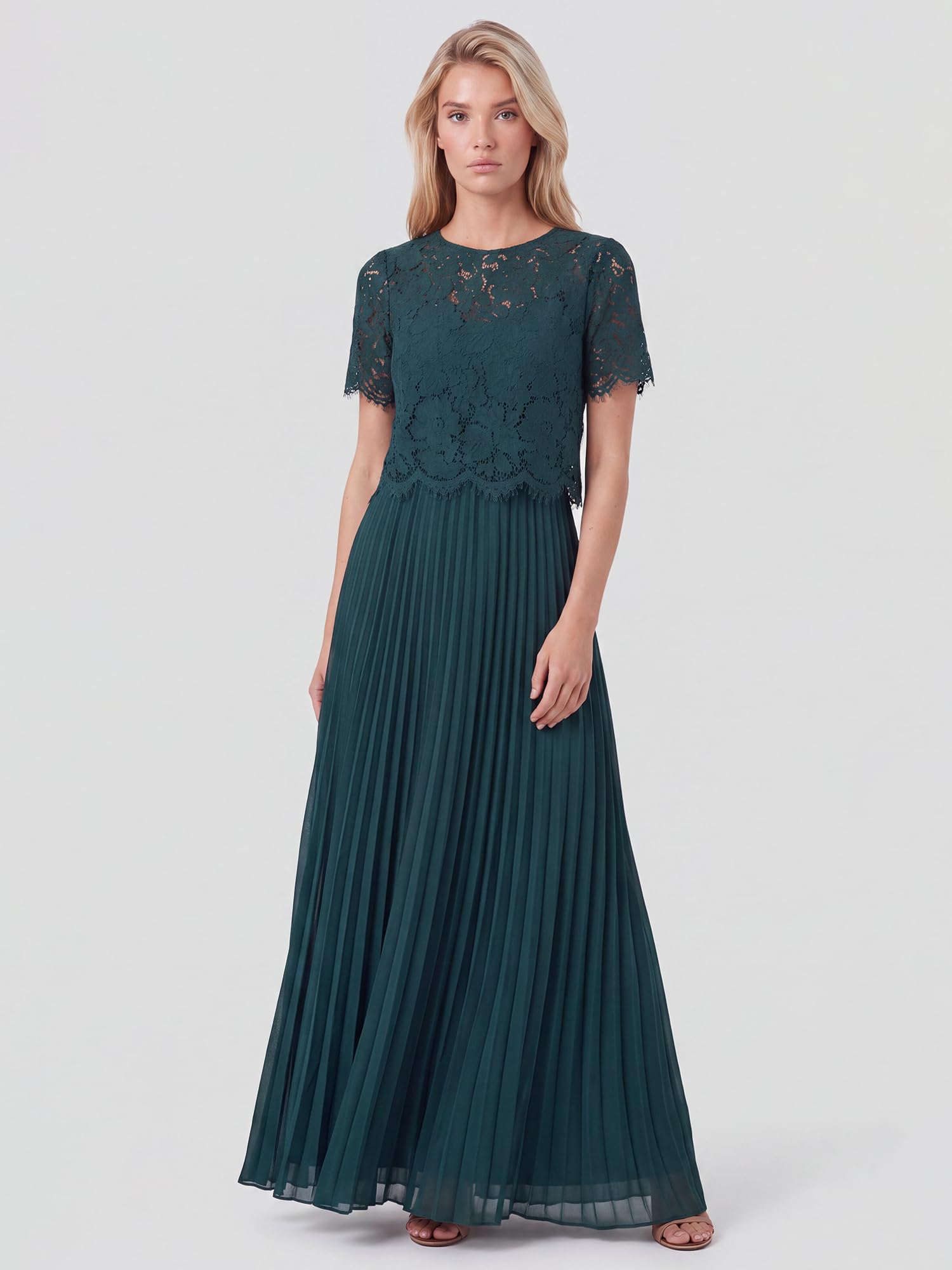 Apart Fashion Abendkleid mit Spitzenjacke Vestito Donna (Pacco da 1)