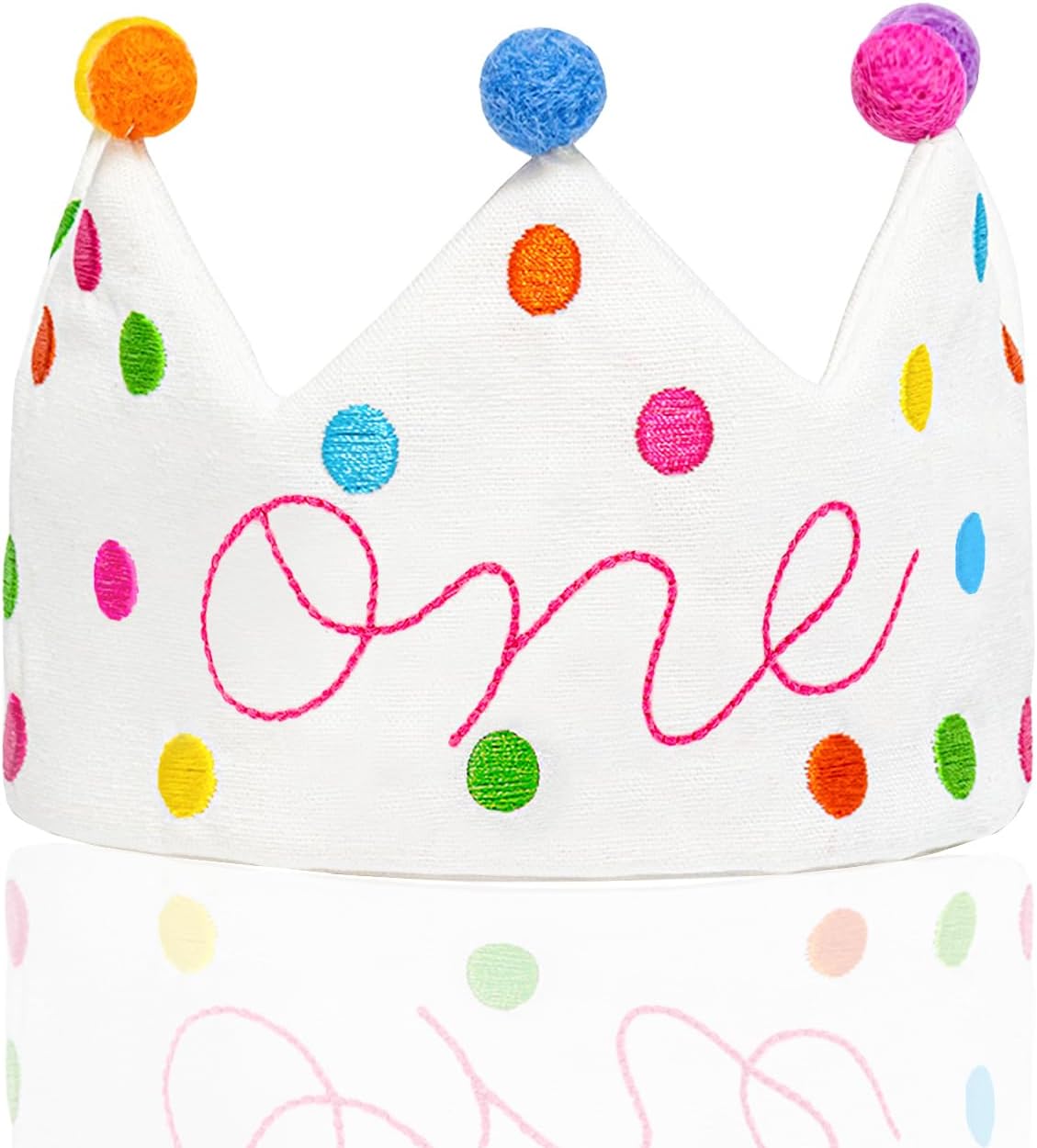 Personalized Hand Embroidered Crown, Customed Birthday Crowns for Kids Birthdays Party, Fit All Ages
