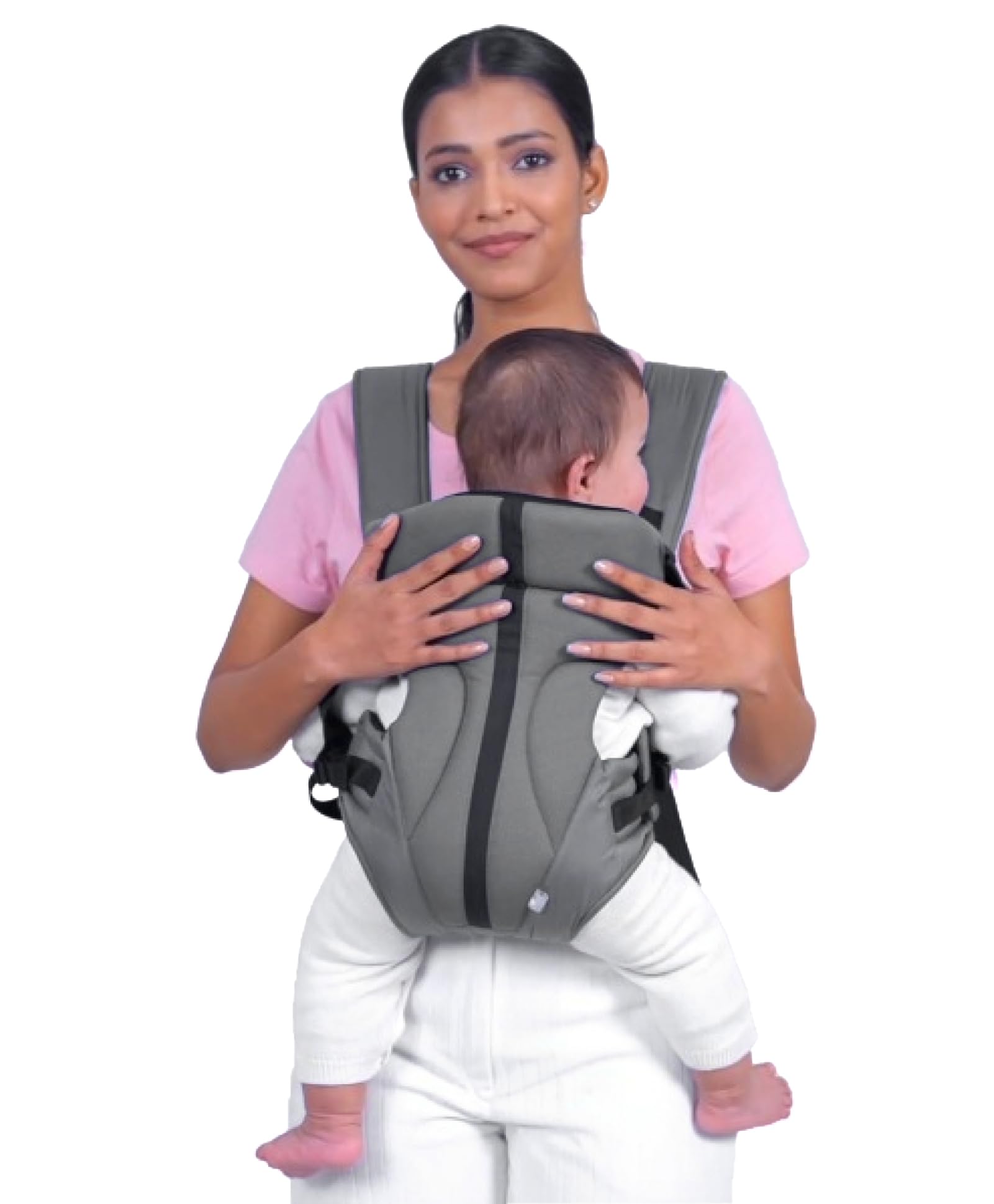 Mi Arcus 3-in-1 Multifunctional Baby Carrier with Breathable Fabric,Adjustable Padded Straps, and Foldable Head Rest – Grey-picture-33