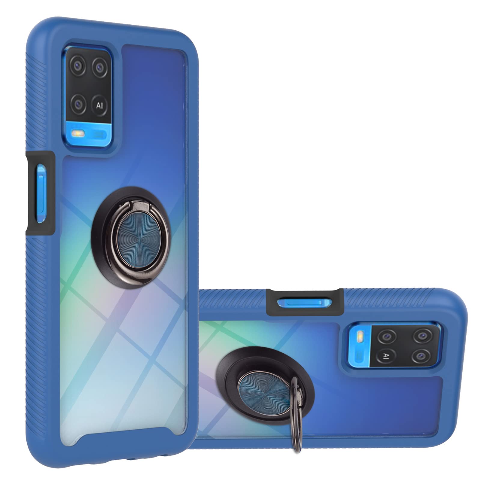 Cover OPPO A16 / A55 5G / A54 4G Con Design Leone Stellato - Custodia Morbida In TPU Silicone Antiurto