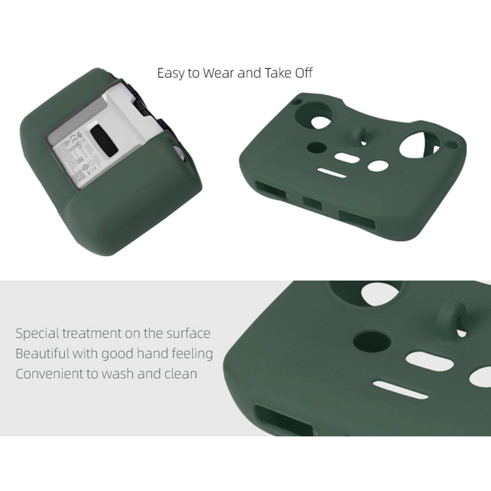 Cover In Silicone Per Controller Mavic Air 2S | VGEBY Antigraffio Morbida | Protezione Telecomando Drone (Nero)
