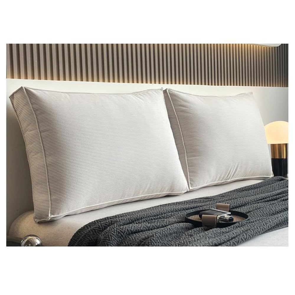 Cuscino Testata Letto Matrimoniale, Schienale Divano Cuscino Testiera Letto, Schienale Alto Cuscino da Lettura, Supporto Lombare Cuscino per Letto e Divano, Cuscino Lettura,Off white,80x55x15cm(1pc)