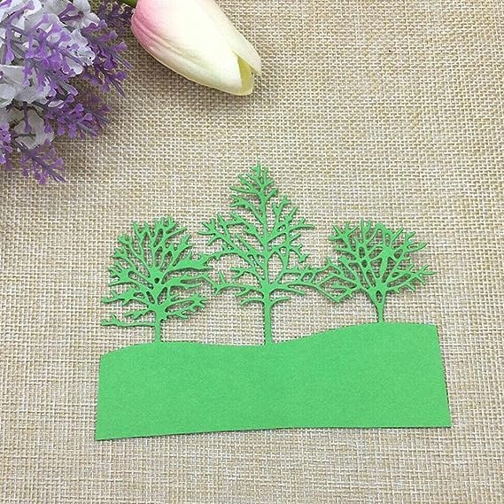 Miniatura 5 de Troqueles de corte de metal para árbol de nieve de Navidad, plantillas de corte de papel, moldes para cortar, moldes para hacer tarjetas de