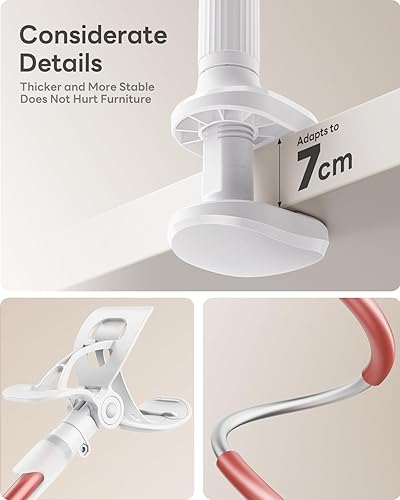 Miniatura 29 de Saiji Gooseneck - Soporte universal para teléfono celular, soporte de brazo largo flexible, manos libres para teléfonos de 4.0-6.3, montaje Negro