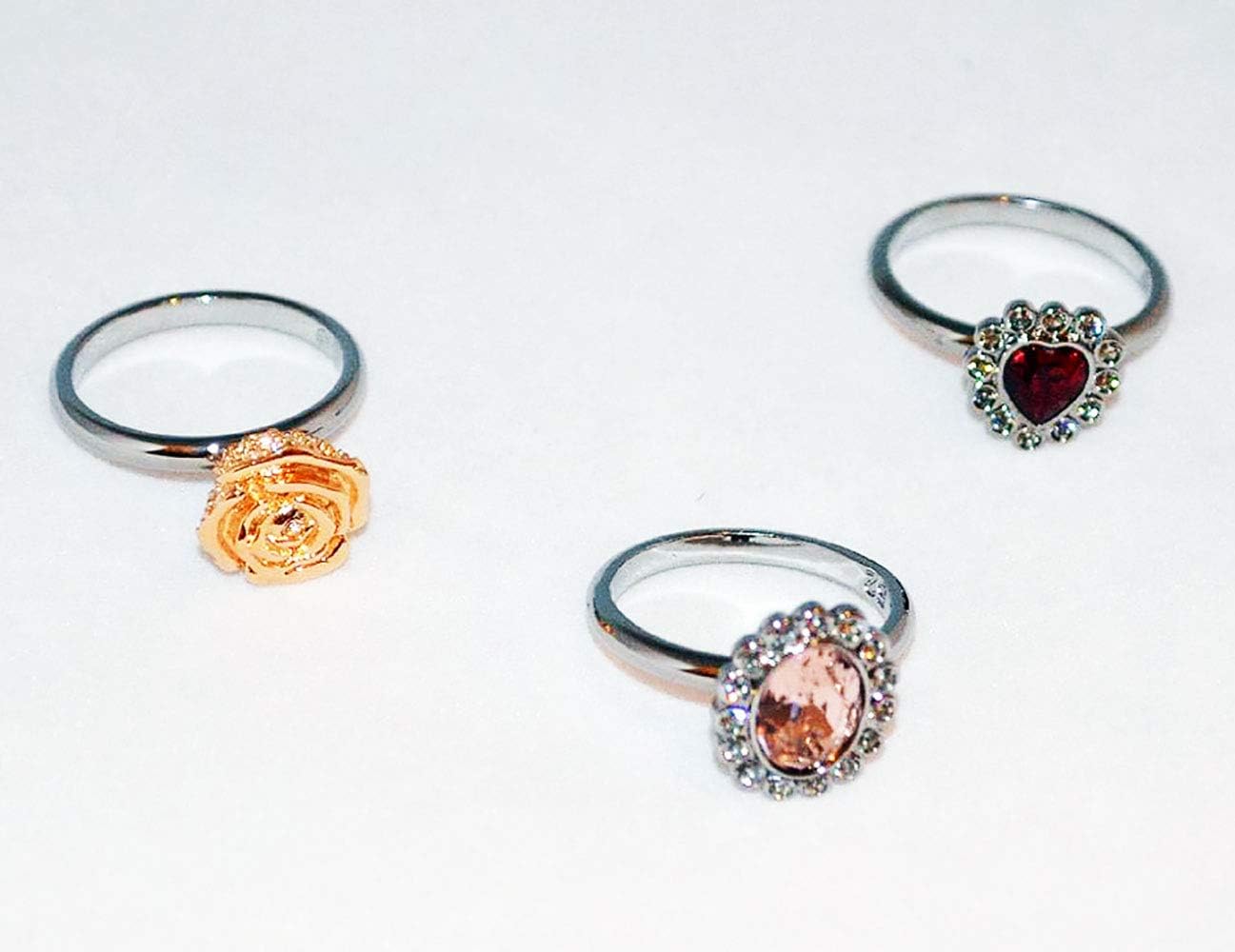 SWAROVSKI Crystal Mimosa Set of 3 Rings