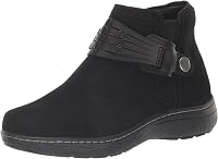 Earth Women's Synal Suede Ankle Booties - Arch Support, Memory Foam Cushioning, Side Zipper Comfort