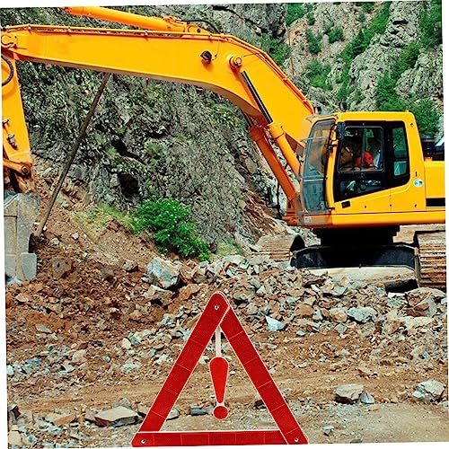 4 StüCk Auto Warndreieck Verkehrssicherheitsset – Zusammenklappbares Notfall-Dreieck FüR Pannenhilfe, StraßEnbau Und Fahrzeugwartung – Reflektierendes Sicherheitsdreieck Aus Plastik