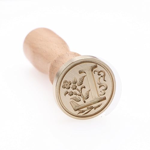 Sellos de cera del alfabeto, sellos grabados, sellos de cera, cabezas de sello de latón, asas de madera desmontables, sobres adecuados, invitaciones