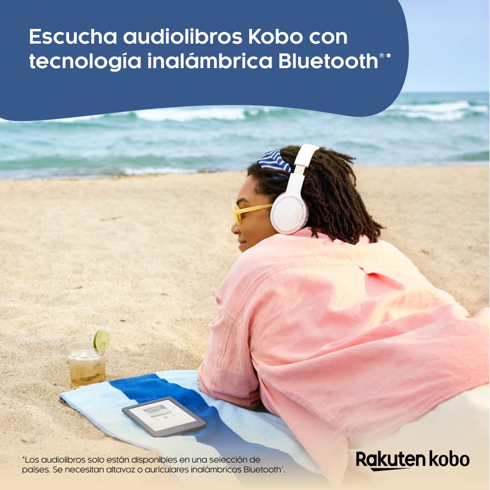 Kobo Clara 2E | eReader | Pantalla táctil antirreflejos de 6” y alta definición | Reducción de la luz azul con ComfortLight PRO | Brillo ajustable | WiFi | 16 GB de almacenamiento |