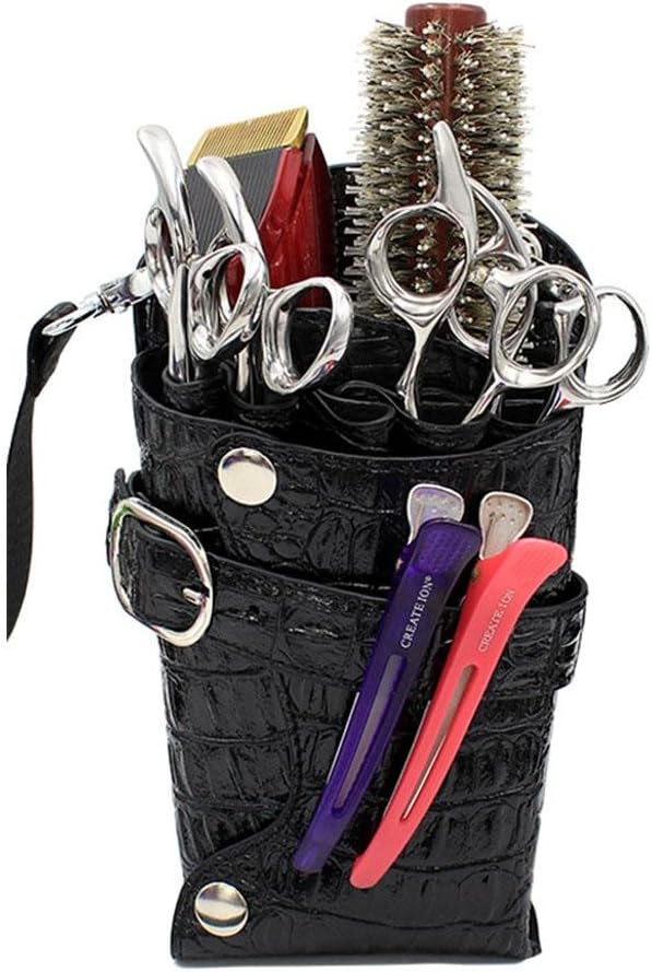 WANGXN Barber Hairdresser Tool Bag Scissors Comb Hairdressing Clippers Fashion Hair Stylist Waist Pockets