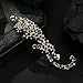 SHIDXIB 2Pcs Fashion Rhinestone Leopard Brooch and Crystal Bee Brooches Insect Animal Pin Brooch Pin Accessories