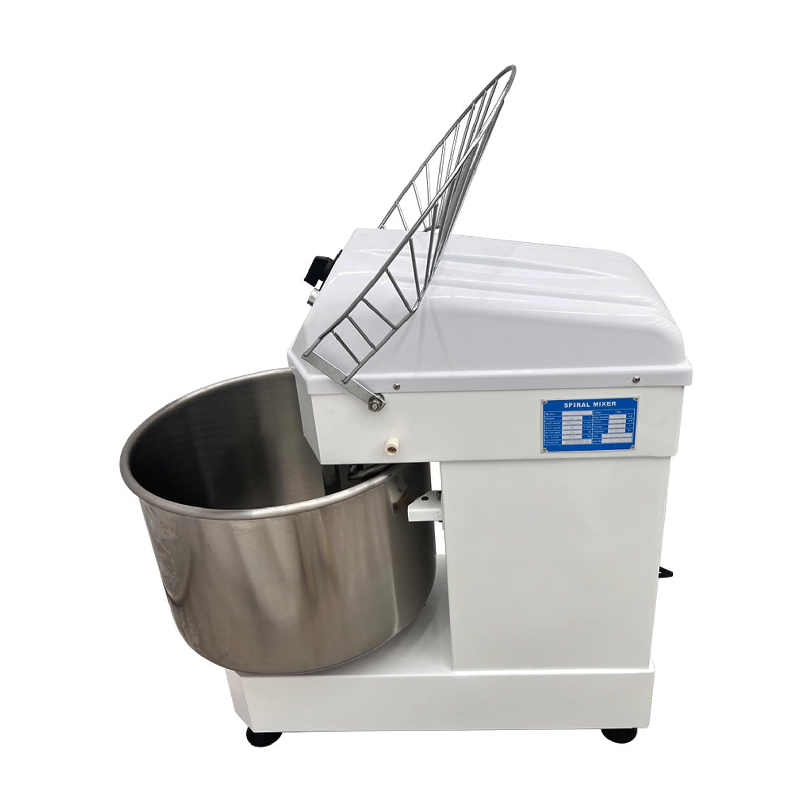 WYDDDARY 220V Commercial Double Speed Dough Mixer 3700W Dough Kneading Machine 60L Stainless Steel Dough Blender Machine With a Dough Knife For Pizza Bakery?No plug?