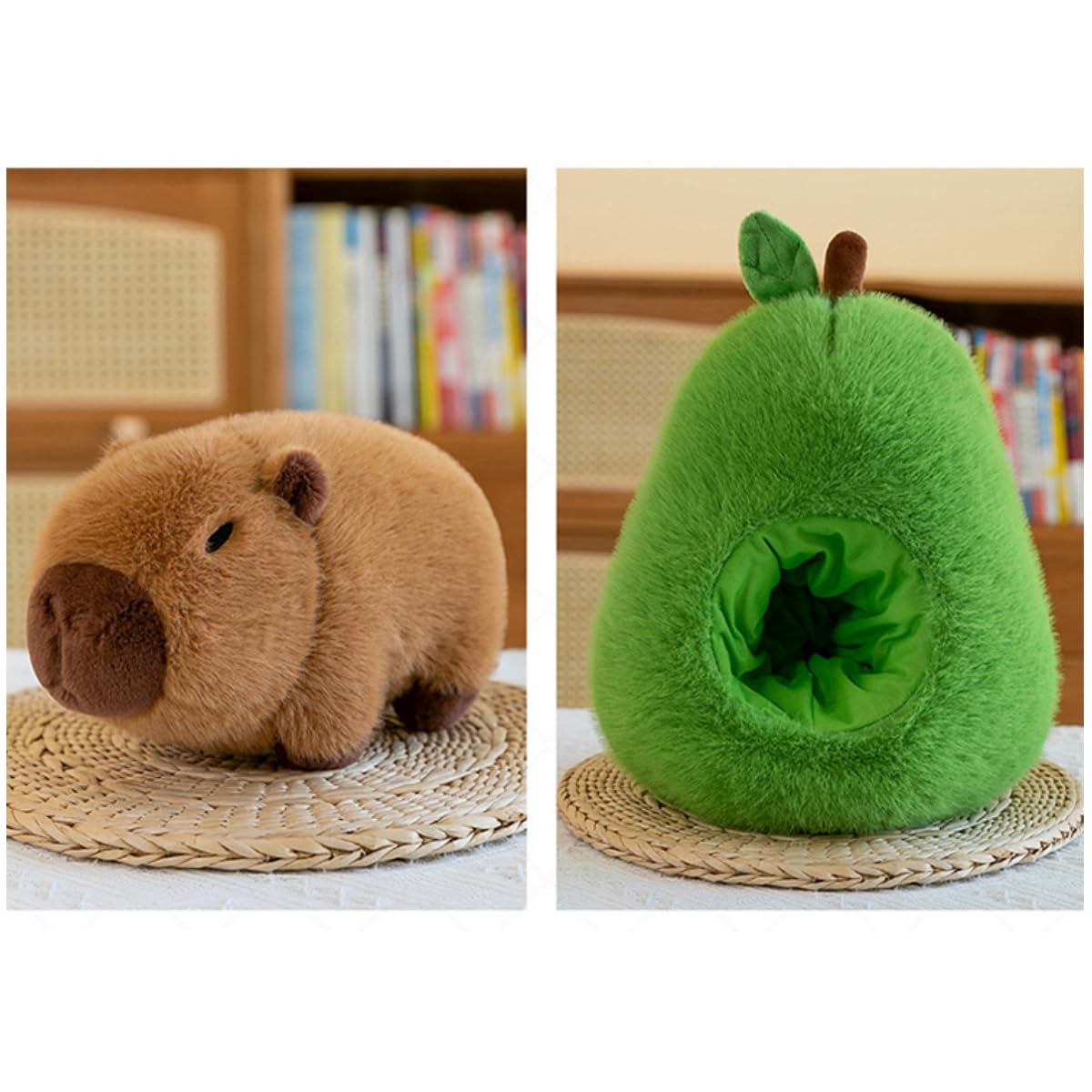 Capybara, peluche Avocado Capybara, rimovibile, in peluche Capybara, super morbido, regalo di compleanno per bambini (35 cm