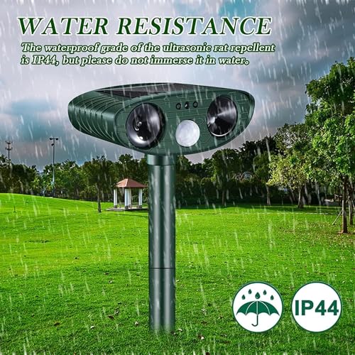 Katzenschreck Ultraschall,Upgrade 2026 Solar Tiervertreiber Katzenabwehr,Ultraschall Abwehrmittel Hundeschreck Marderschreck mit Bewegungsmelder für Katzen, Hunde, Mäuse,Vögel, Marder