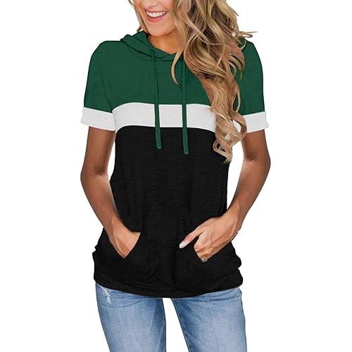Womens Tops Summer Clothes Hoodies for Women Shirts Casual Short Sleeve Fashion Blouses Trendy Tunics Camisas de Mujer