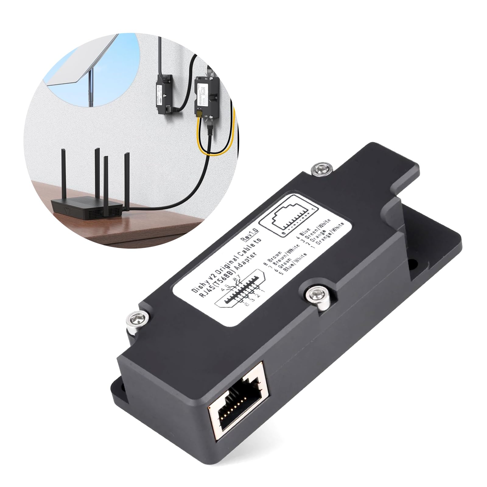 For Dish Seamless Satellite Connectivity Networks Connection With Ethernet Cable Adapter Easy Installation
