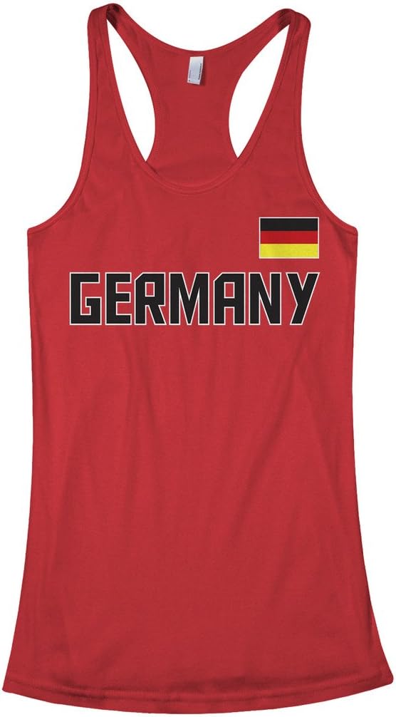 Threadrock Women's Germany National Pride Racerback Tank Top