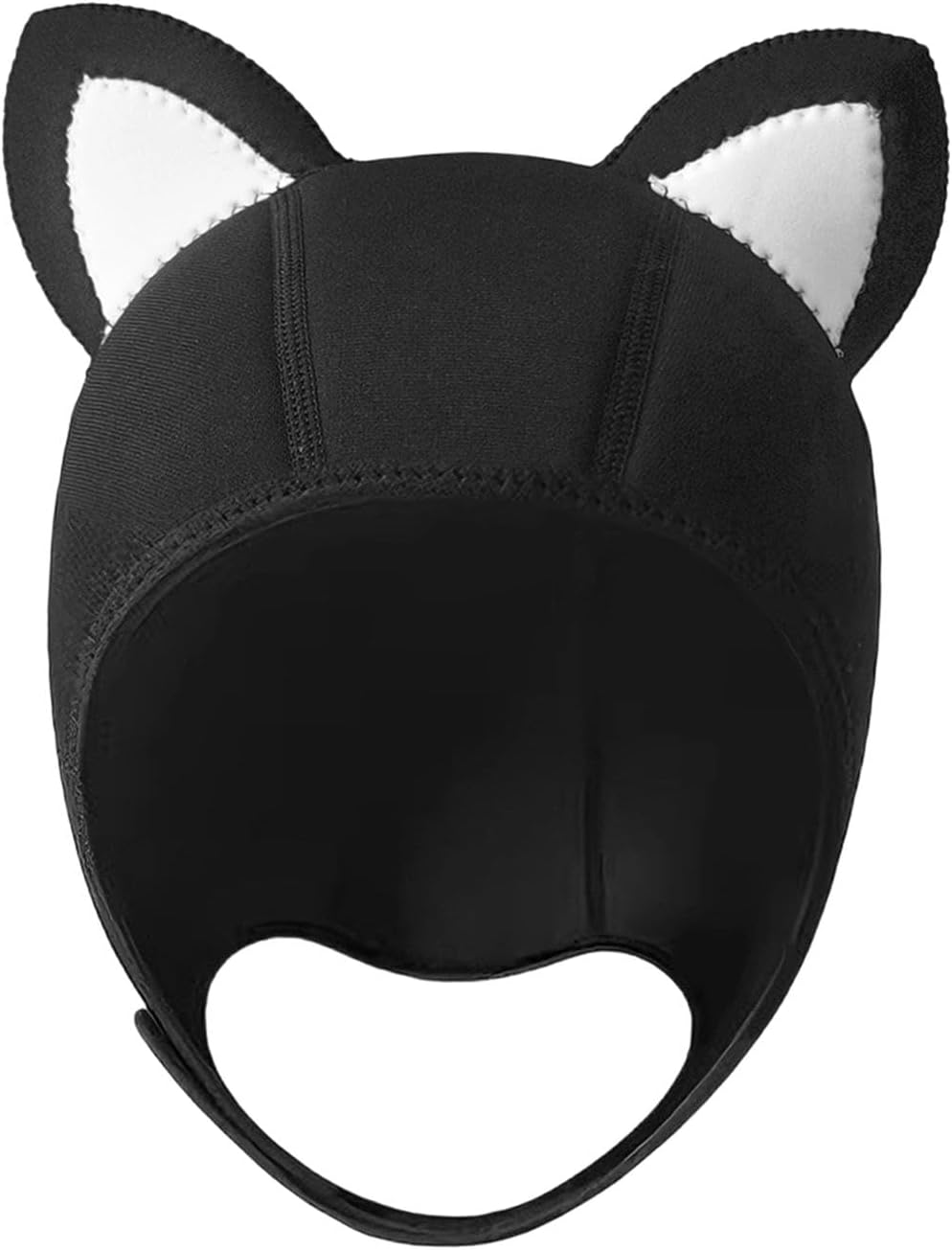 Diving Cap Neoprene Wetsuit Hood Surf Cap Thermal Snorkeling Hat Head Cover with Cat Ear Personalization Chin Strap for Adults Suitable for Group Outi