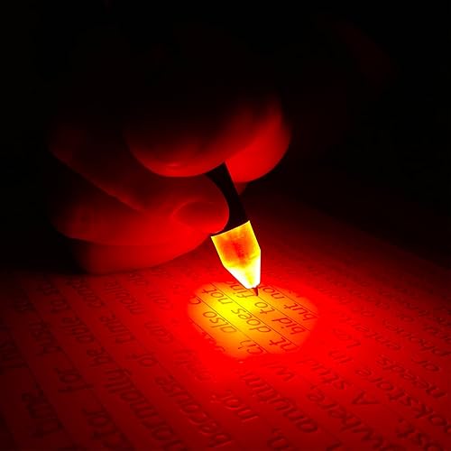 Miniatura 9 de Penyeah Luz para bolígrafo, bolígrafo LED con luz, bolígrafo iluminado para escritura nocturna para escritor nocturno, accesorios de repuesto