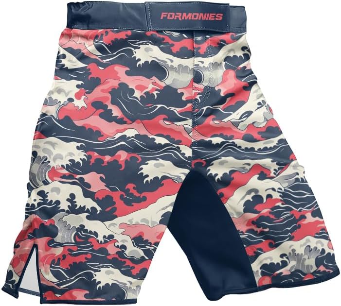 Camo Men's MMA Shorts for Workout Training - BJJ Fight Shorts for Jiu Jitsu Muay Thai Grappling