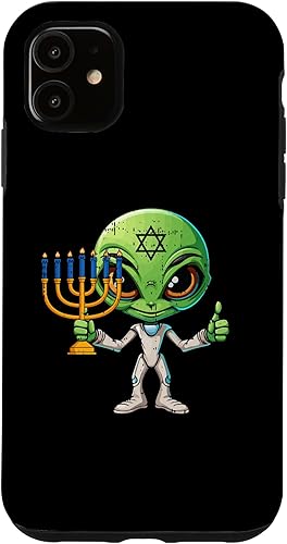 Miniatura 10 de iPhone 11 Pro Alien Menorah Hanukkah Star Of David Chanukah Jewish Holiday Case