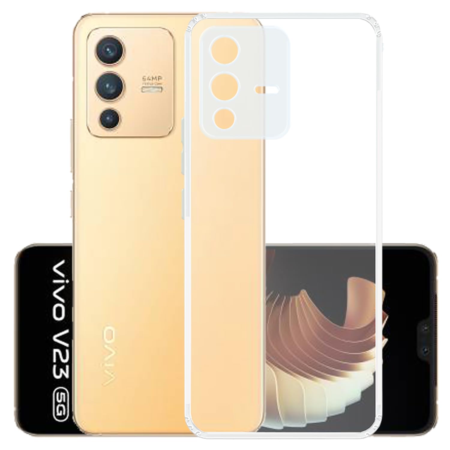 YOFO Back Cover for Vivo V23 (5G) / Vivo S12 (5G) (SlimFlexible|Silicone|Transparent|Camera Protection|DustPlug) (B0CM3QVK33) Amazon Price History, Amazon Price Tracker
