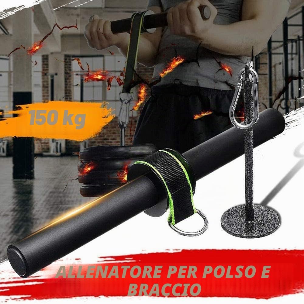 Allenatore Con Rullo Da Polso Per Avambraccio, Formazione Flessibile, Efficiente, Stabile, Esercitatore Per Mani E Polsi Per L'Allenamento Della Forza Muscolare In Palestra, A Casa, All'Aperto, Ecc