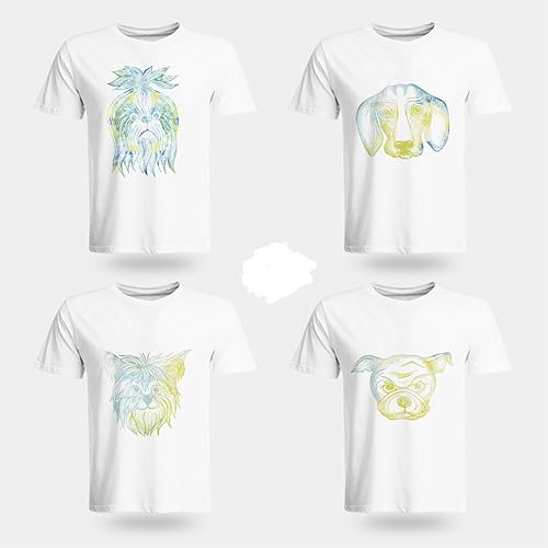 Miniatura 4 de Rollo de vinilo de transferencia para planchar, 5 pies, vinilo con estampado de teñido anudado, vinilo de transferencia de calor, trabajo para