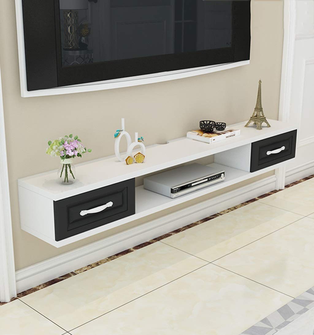 Mensola sospesa Mobile TV a Muro Supporto TV Moderno Galleggiante Mobili per Console Supporti TV Rack per schede TV Console multimediale Centro di intrattenimento per Lettori Blu-R
