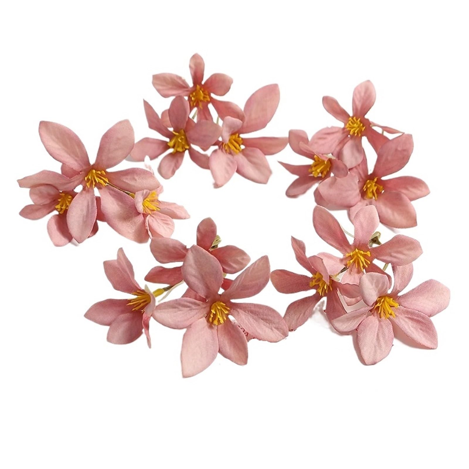 Casetlong 10/20pcs 9cm Artificial Flower Silk Head Simulation Home Decoration Wedding Craft(Dark pink,20Pcs)