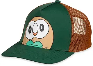 ポケモンセンター:Rowlet Green トラッカーハット(ワンサイズ-大人)