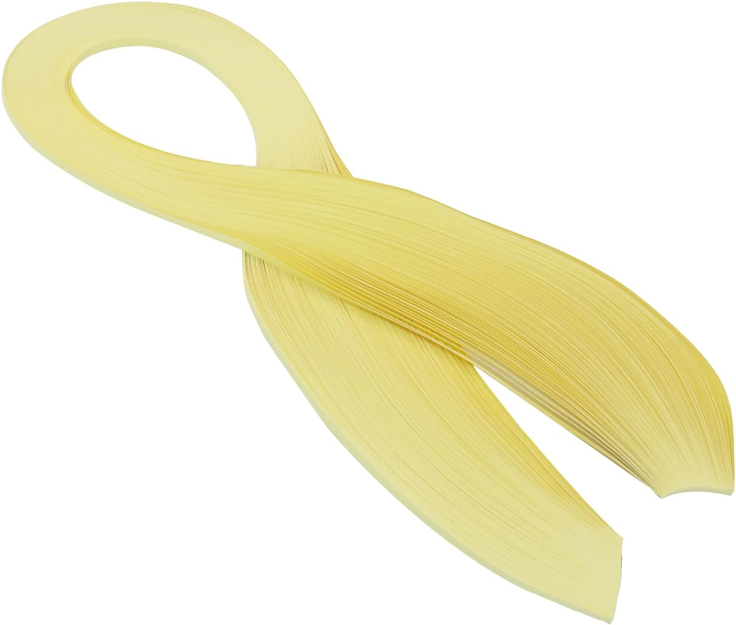 Kemcatui Light Yellow Quilling Paper Strips, 1/8"(3mm) Paper Strips Length 54cm, Color Craft Paperstrips for Art DIY Hand Craft Christmas(1pc 120 Strips)