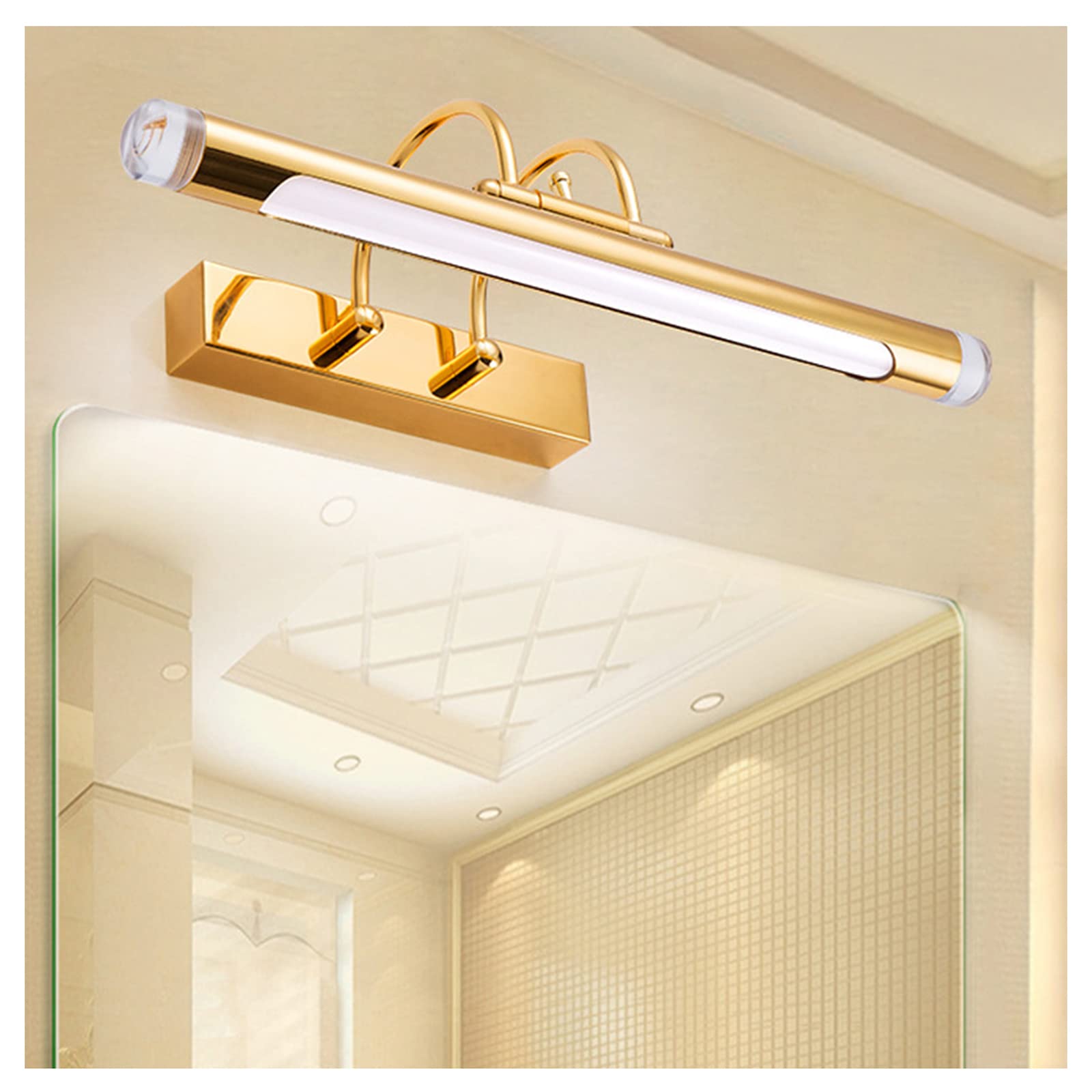 Lampe miroir anti-buée éclairage LED chaud pour maquillage précis 41cm