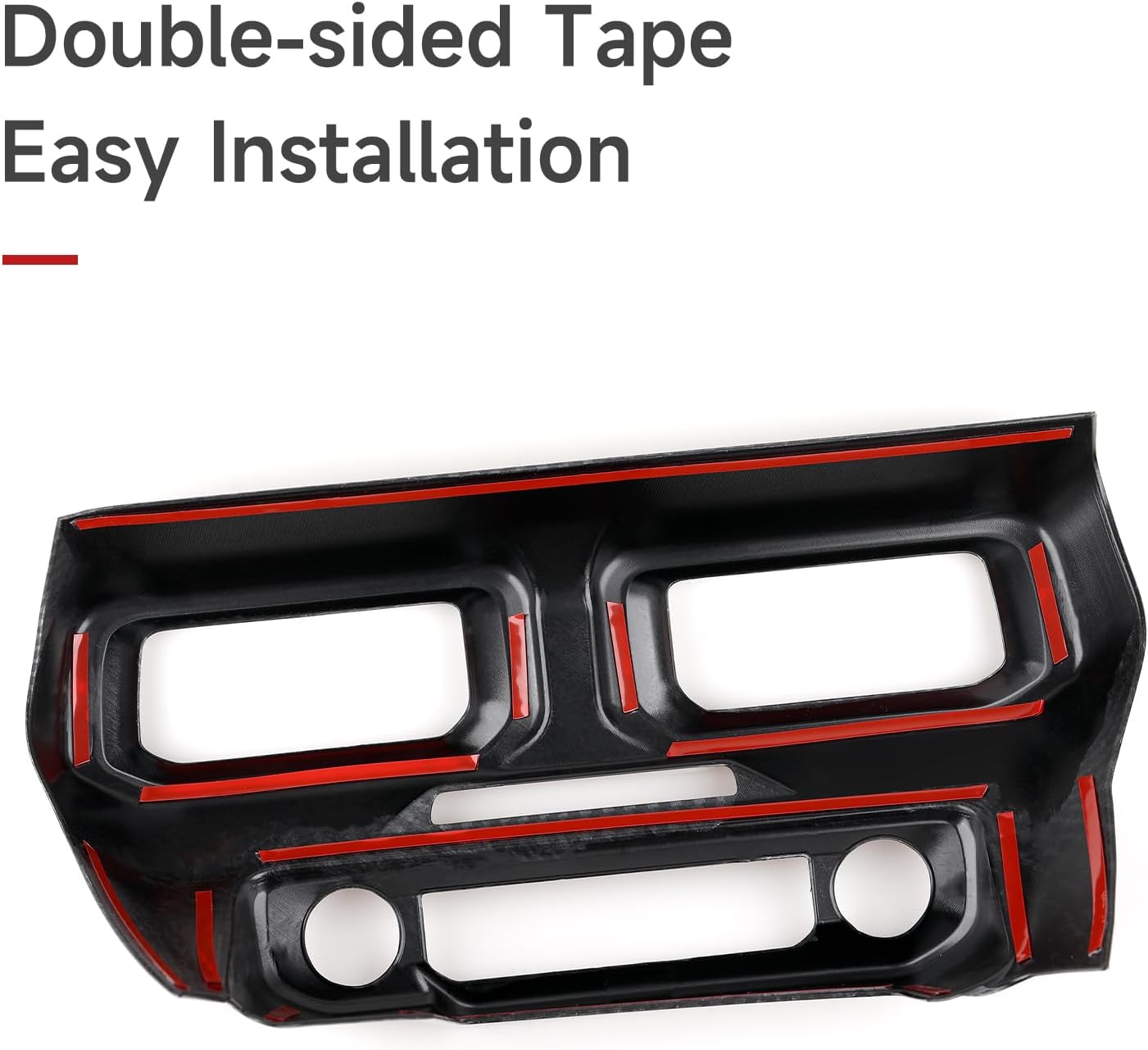 Car Center Console Air Vent Outlet Panel Sticker ABS Carbon Fiber Decal Interior Trim Cover for 2024 2025 2026 Ford Mustang Accessories