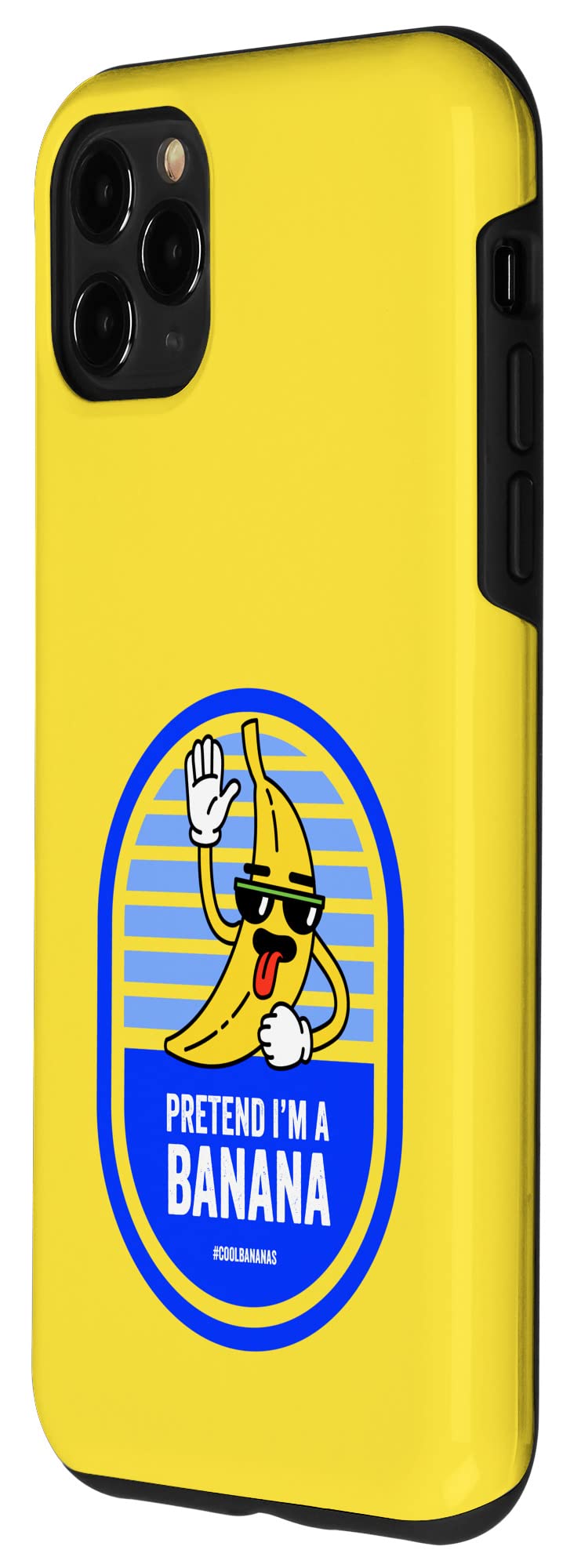 iPhone 11 Pro Max Pretend I'm a Banana Sticker Funny Lazy Halloween Costume Case - Image 2