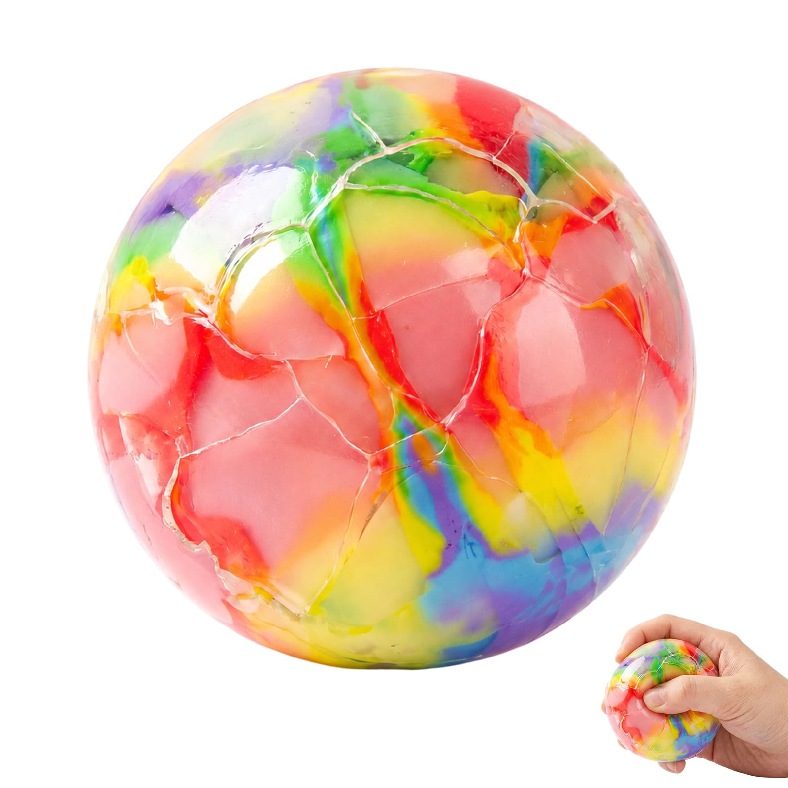 Wax Cracking Squishy, Wax Squishy, Wax Cracking Ball, Crunchy Squishies, 7 cm Slow Rebound Crisp Sound Effect Fidget Tool