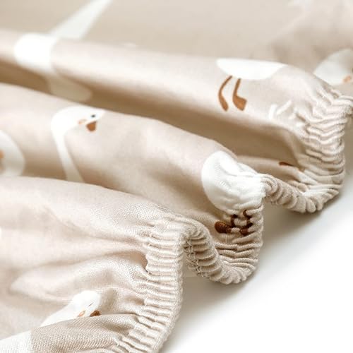 Miniatura 6 de Stretch Ultra Soft Jersey Knit Fitted Crib Sheets Set 2 PackFit All Standard Crib Mattress Pads Safe and Snug, Crib Fitted Sheet for Baby, Happy