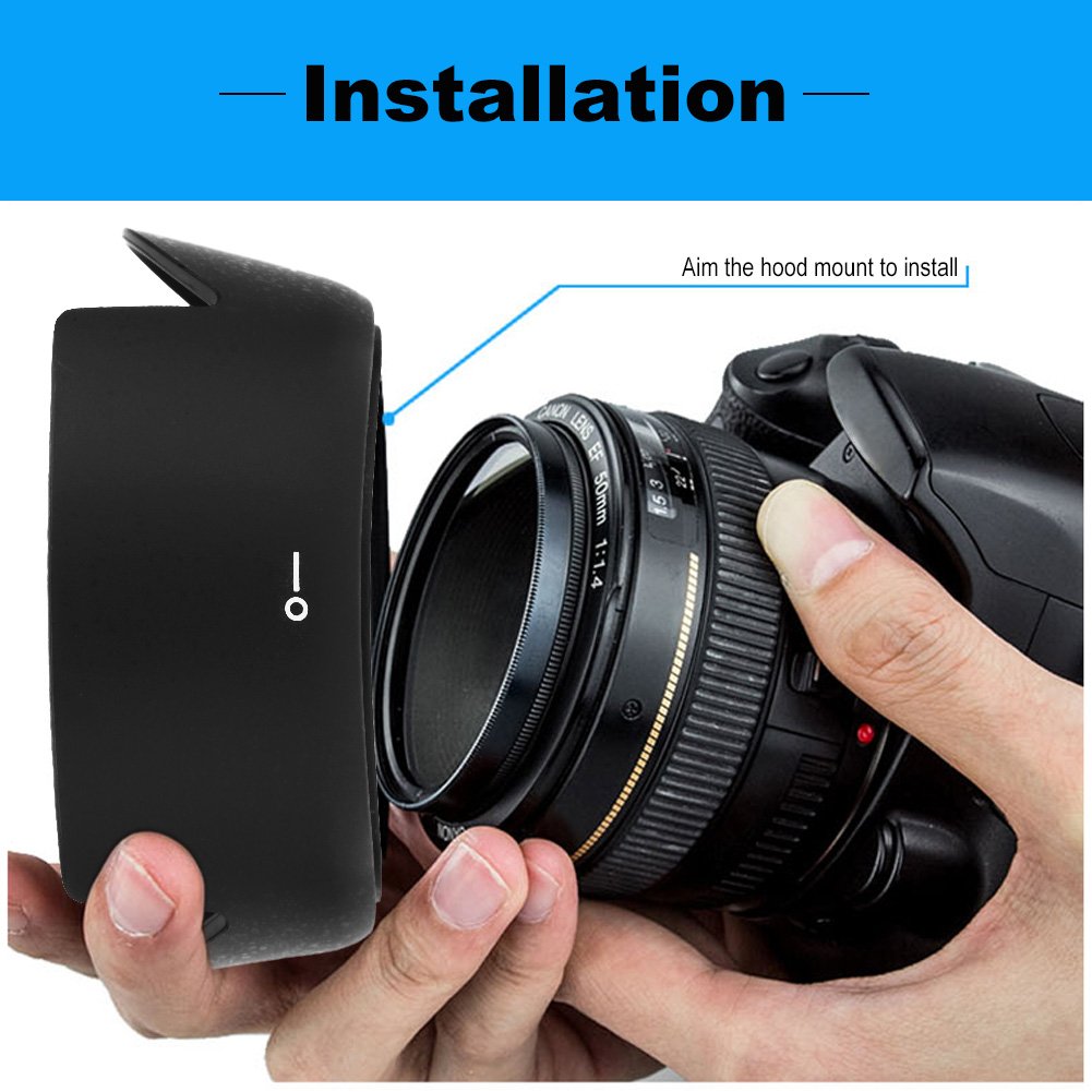 Gegenlichtblende Für Nikon Objektiv 18-55mm - Professioneller Lens Hood Schutz