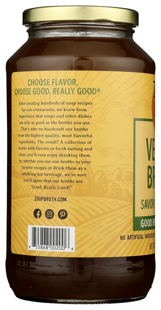 Zoup! Good, Really Good Savory Veggie Broth (Pack of 2) by "Zoup! Good, Really Good Broth"