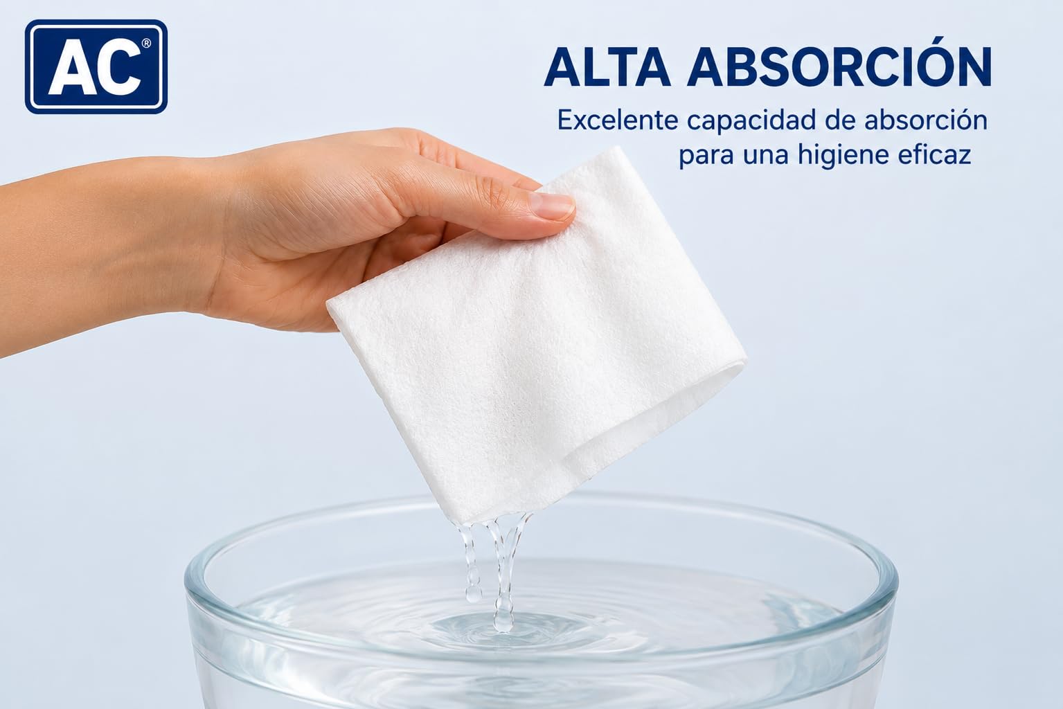 Toalla Desechable Spunlace 40x80 cm 100 unidades Blanco Suave Absorbente