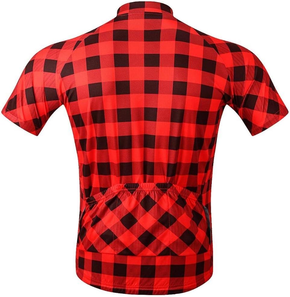 MOXILYN Men's Cycling Jersey Full Zip Riding Clothing Mountain Bike Tops Quick Dry - Bike Shirts