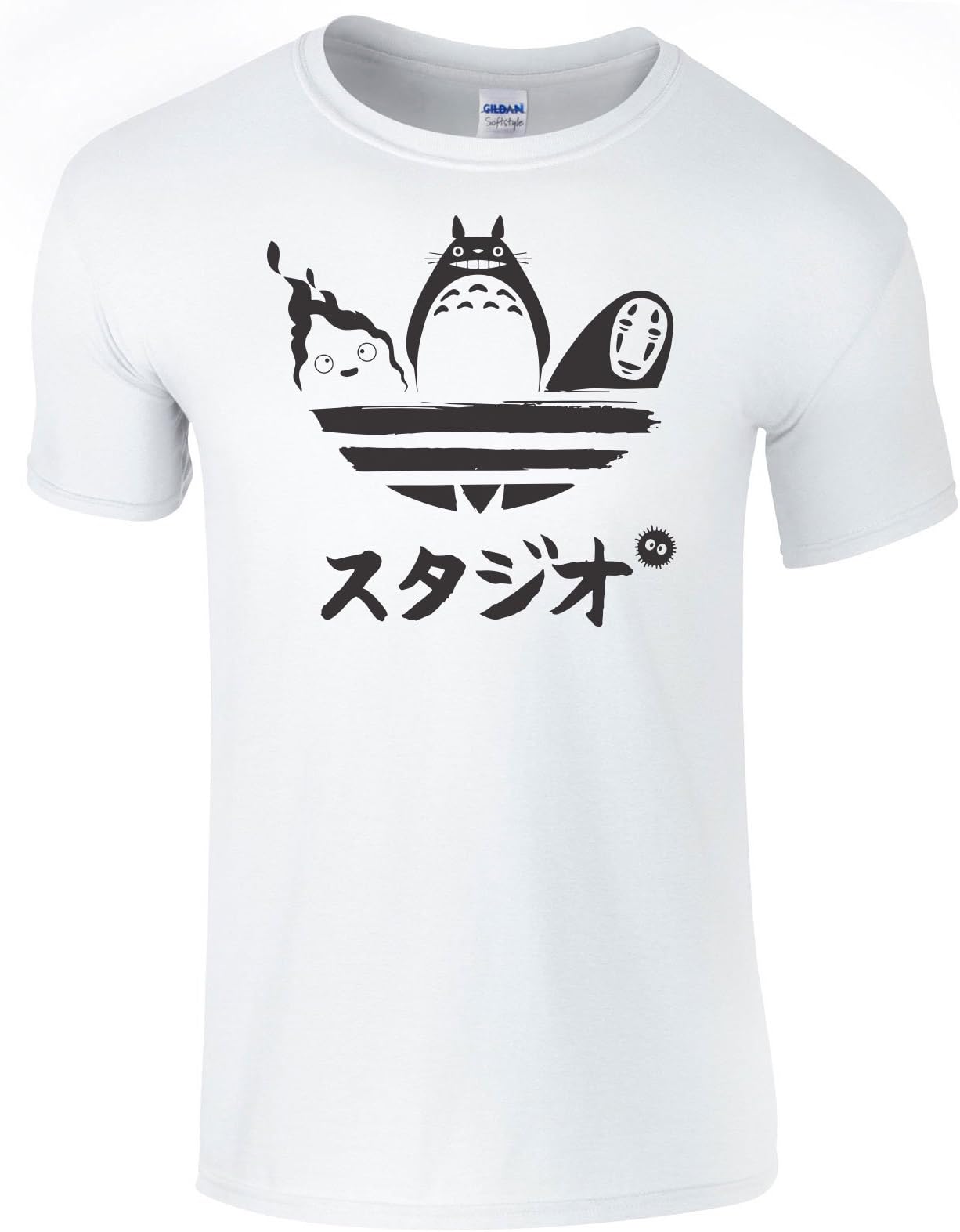 Studio Ghibli Sports Logo Men's T-Shirt No face Totoro Elements
