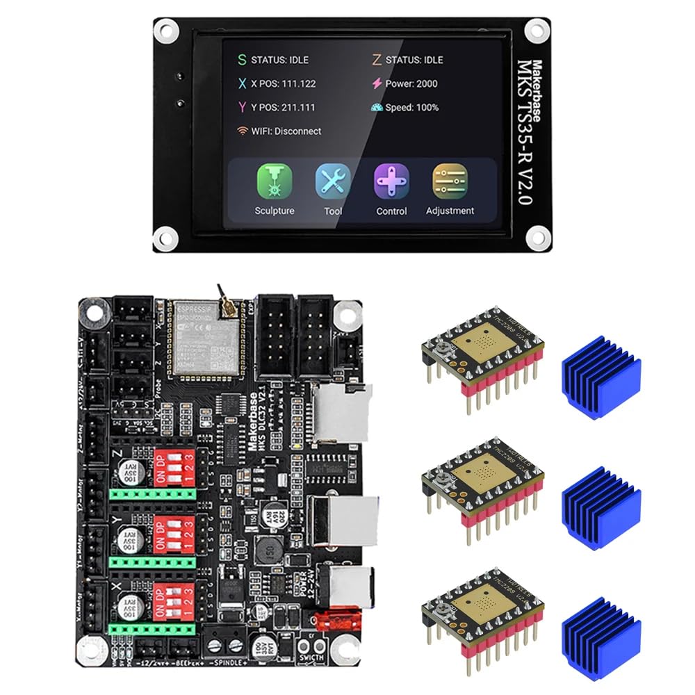 Écran Tactile MKS TS35 pour Contrôler votre CNC sans Ordinateur via MKS DLC32 V2.0