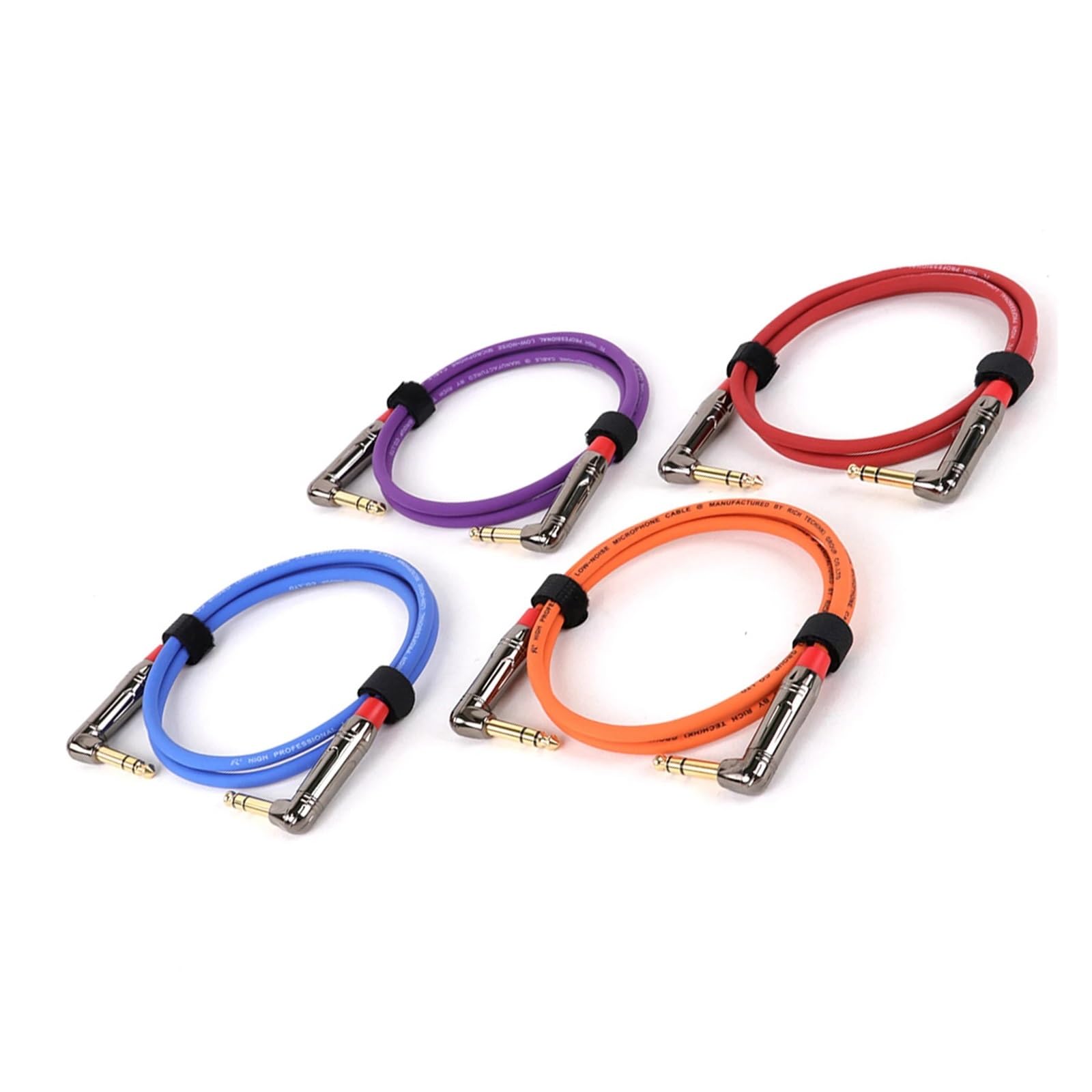 1/4 Zoll Kabel Gitarrenkabel, Instrumentenkabel Gitarrenverstärkerkabel rechtwinklig 6,35 mm Stecker auf Stecker Stereo-Audiokabel(RD-Green,2.9M)