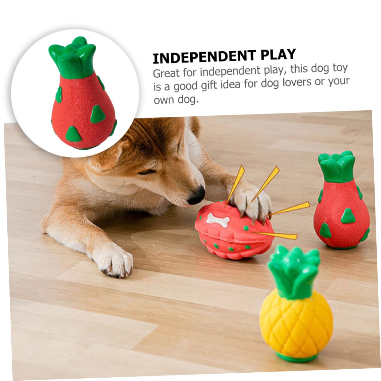 ABOOFAN 5stücke Interessantes Fruchtförmiges Kauspielzeug Für Hunde Tragbares Interaktives Molartoy Für Kleine Bis Mittelgroße Hunde Langlebig Und Bissfest Für Spiel Und Zahnpflege