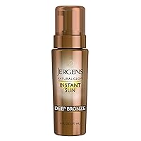 Vista 15 de Jergens Paquete de sol instantáneo de brillo natural: mousse de bronceado sin sol de bronce profundo, botella de 6 onzas y guante aplicador